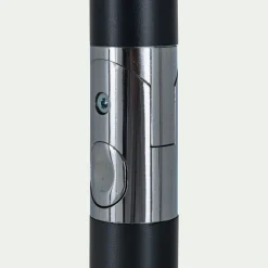 Parasol droit en tissu et métal 200x300cm - gris