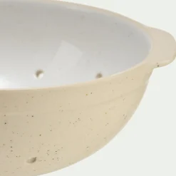 Passoire en grès D25cm - blanc