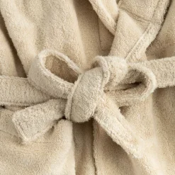 Peignoir en coton S/M - beige