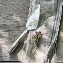 Pelle à tarte en inox - gris métallisé