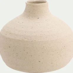 Petit vase en grès H10cm - beige