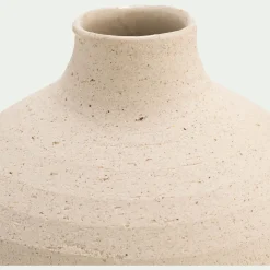Petit vase en grès H10cm - beige