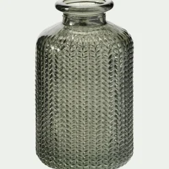 Petit vase en verre H10cm - vert