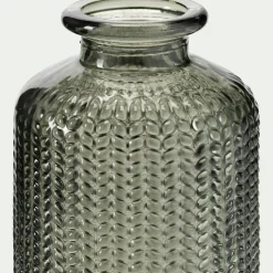 Petit vase en verre H10cm - vert