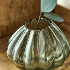 Petit vase en verre h12,3cm - vert