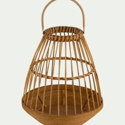 Photophore en bambou D28xH32cm - naturel