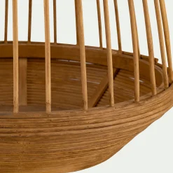 Photophore en bambou D28xH32cm - naturel