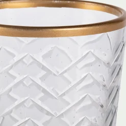 Photophore en verre D6,5xH5,5cm - transparent