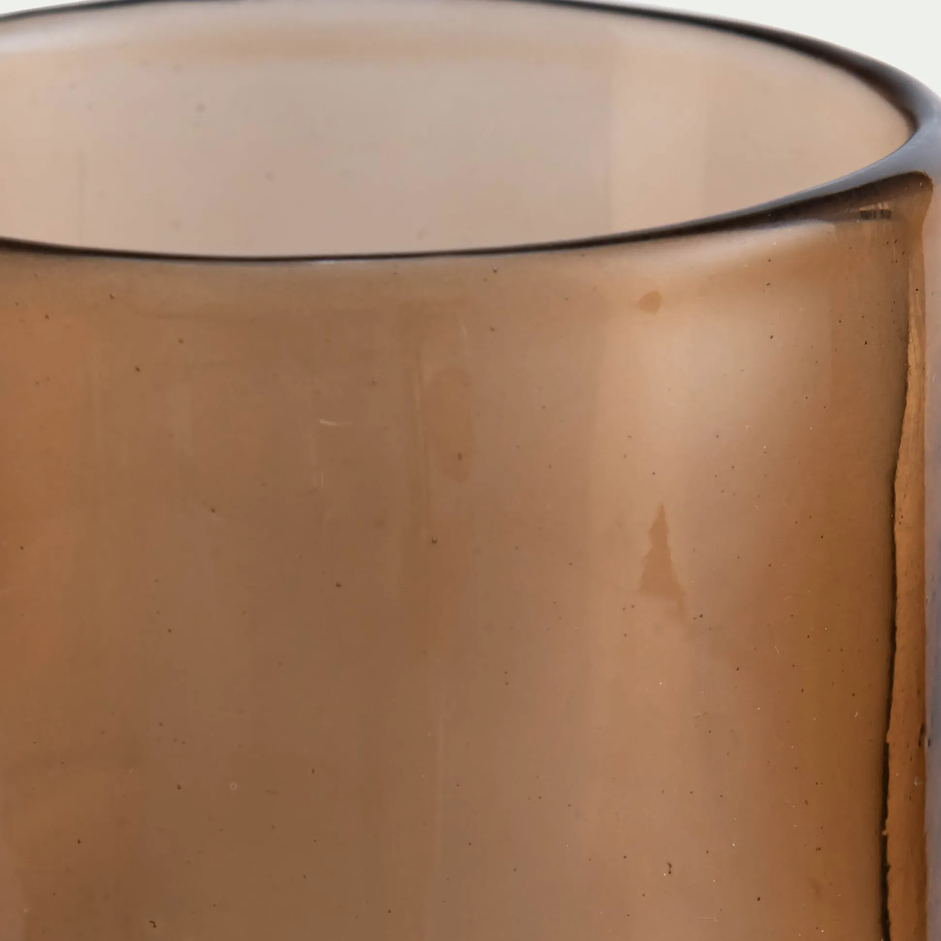 Photophore en verre teinté D8cm - brun rustrel