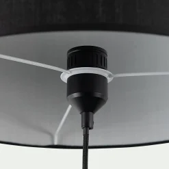 Pied de lampe à poser - noir H37,2cm