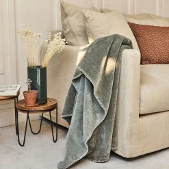 Plaid doux synthétique 130x170cm - vert