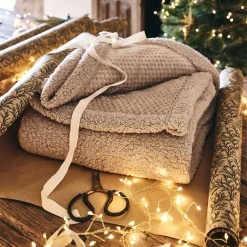 Plaid en polaire 127x152cm - beige