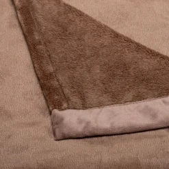 Plaid en polaire 130x170cm - marron