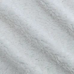 Plaid réversible effet fourrure - gris 130x170cm