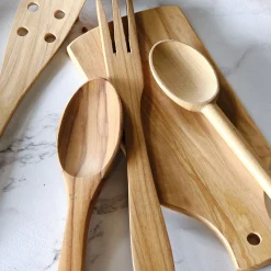 Planche à découper en bois d'olivier L25,5cm - bois clair