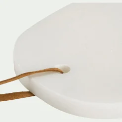 Planche à découper en marbre L30cm - blanc