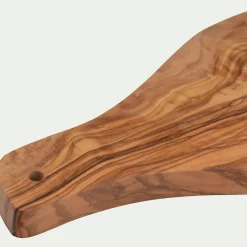 Planche de présentation organique en bois d'olivier 14x35cm - naturel