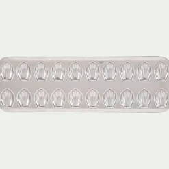 Plaque de cuisson pour 20 madeleines en fer - argenté