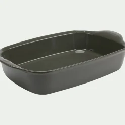 Plat à four en céramique L36,5cm - vert cèdre