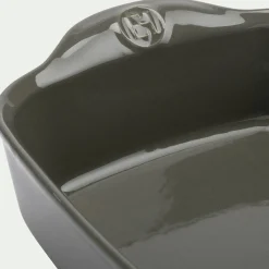 Plat à four en céramique L36,5cm - vert cèdre