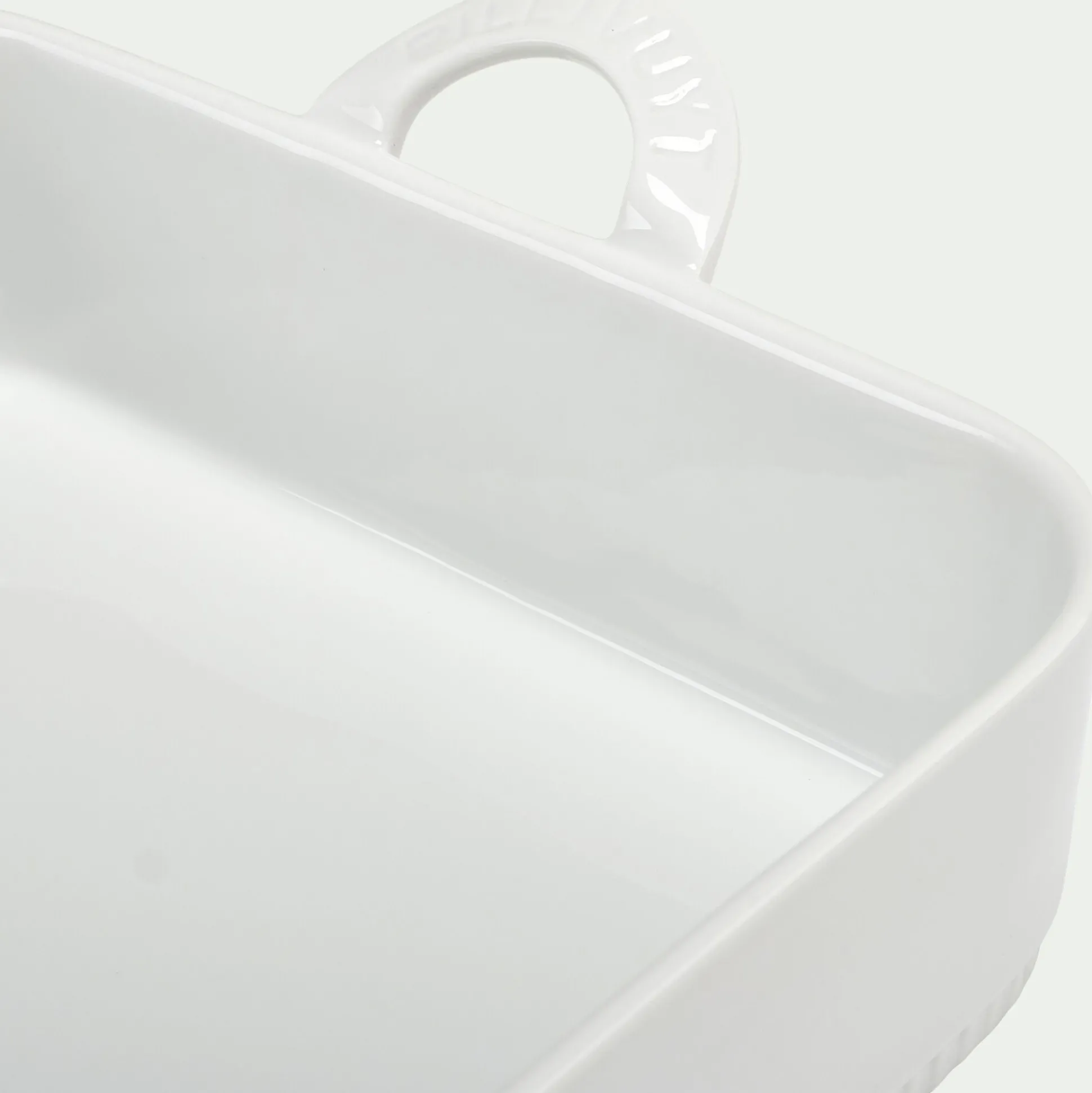 Plat à lasagnes en porcelaine - blanc