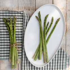 Plat de présentation en porcelaine L37cm - blanc