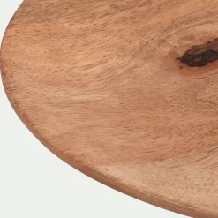 Plat de présentation organique en bois de manguier L36cm - naturel
