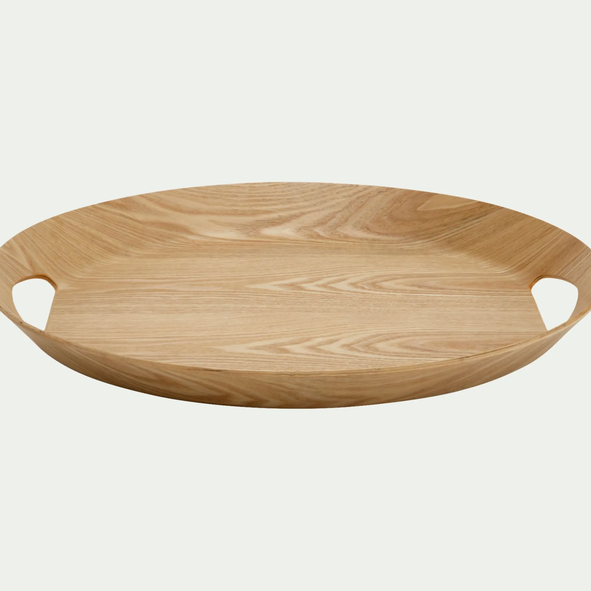 Plateau ovale en bois de chêne L46cm - naturel