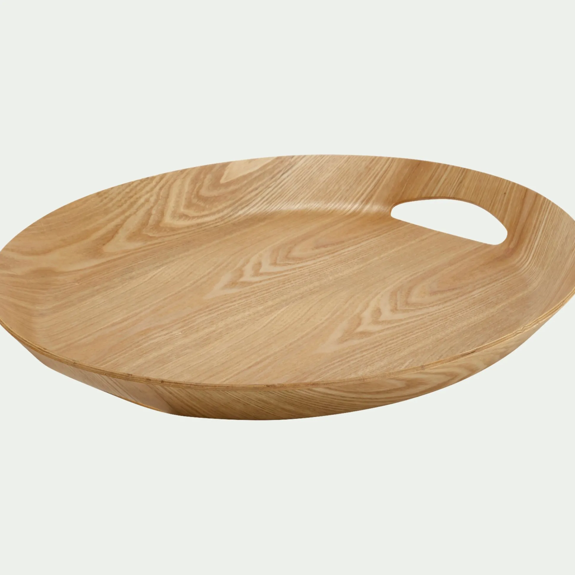 Plateau ovale en bois de chêne L46cm - naturel