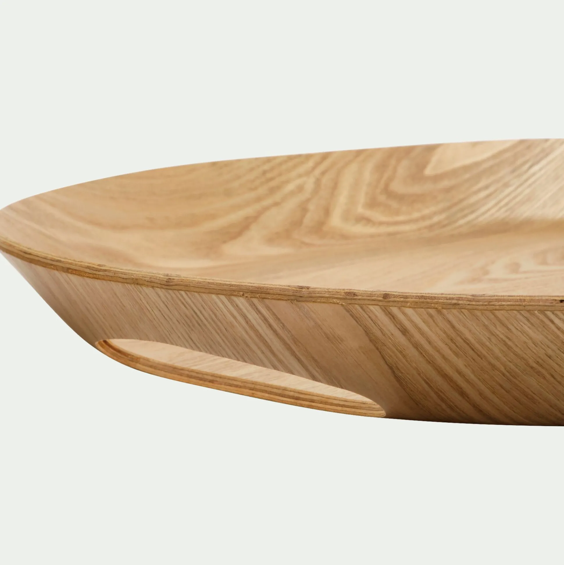 Plateau ovale en bois de chêne L46cm - naturel