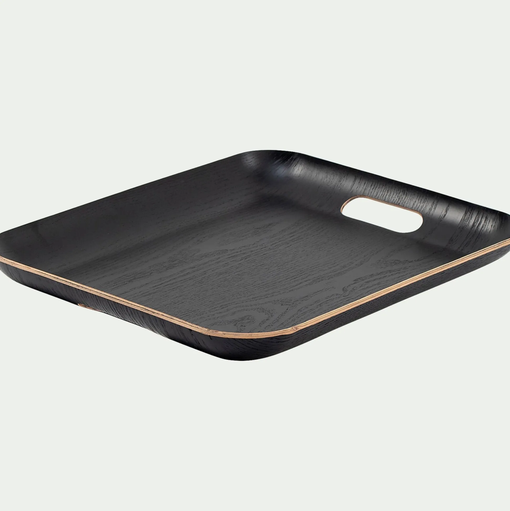 Plateau rectangle en bois L45xl36cm - noir