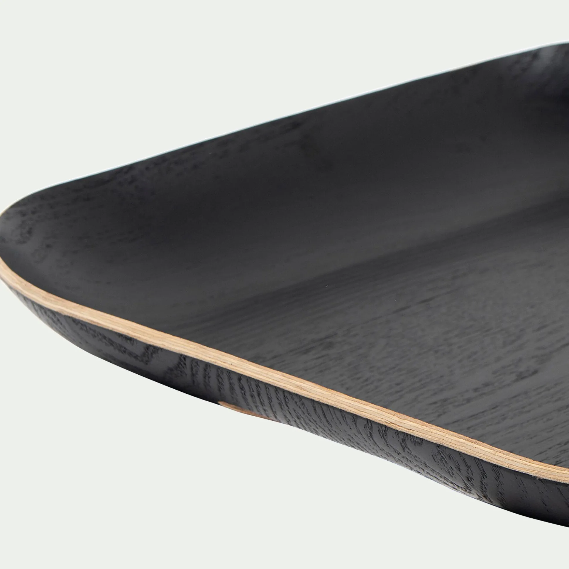 Plateau rectangle en bois L45xl36cm - noir