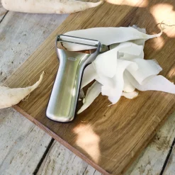 Éplucheur en inox - gris métallisé