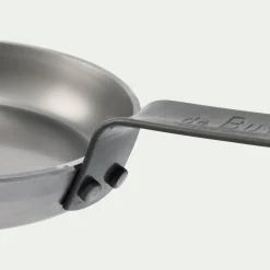 Poêle à blinis en tôle De Buyer D12cm - gris métallisé