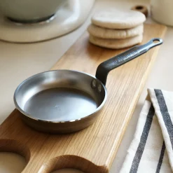 Poêle à blinis en tôle De Buyer D12cm - gris métallisé