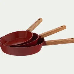 Poêle en aluminium D20cm - rouge cade