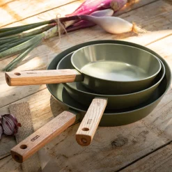 Poêle en aluminium D20cm - vert