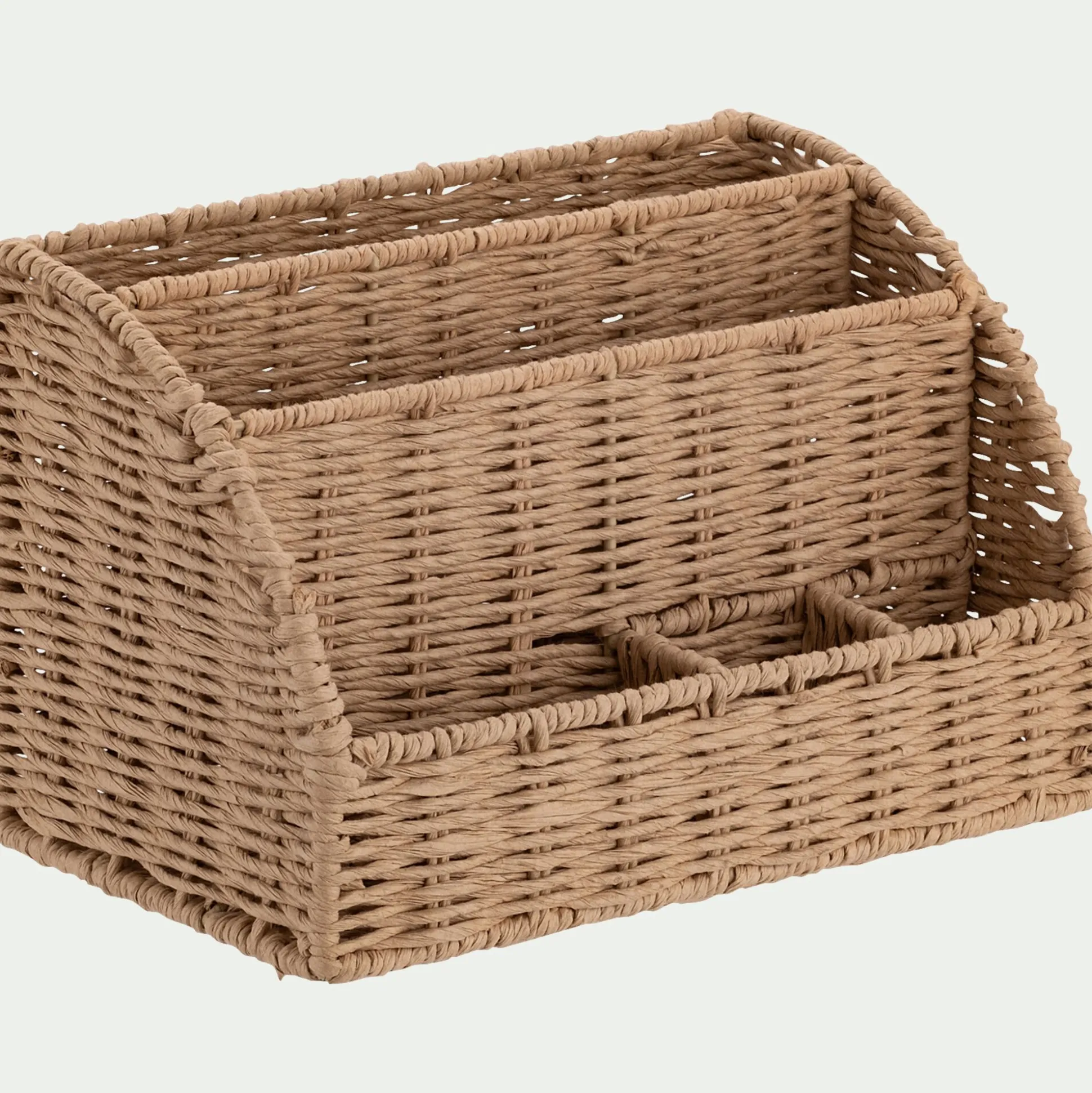 Porte courrier plat en papier - naturel