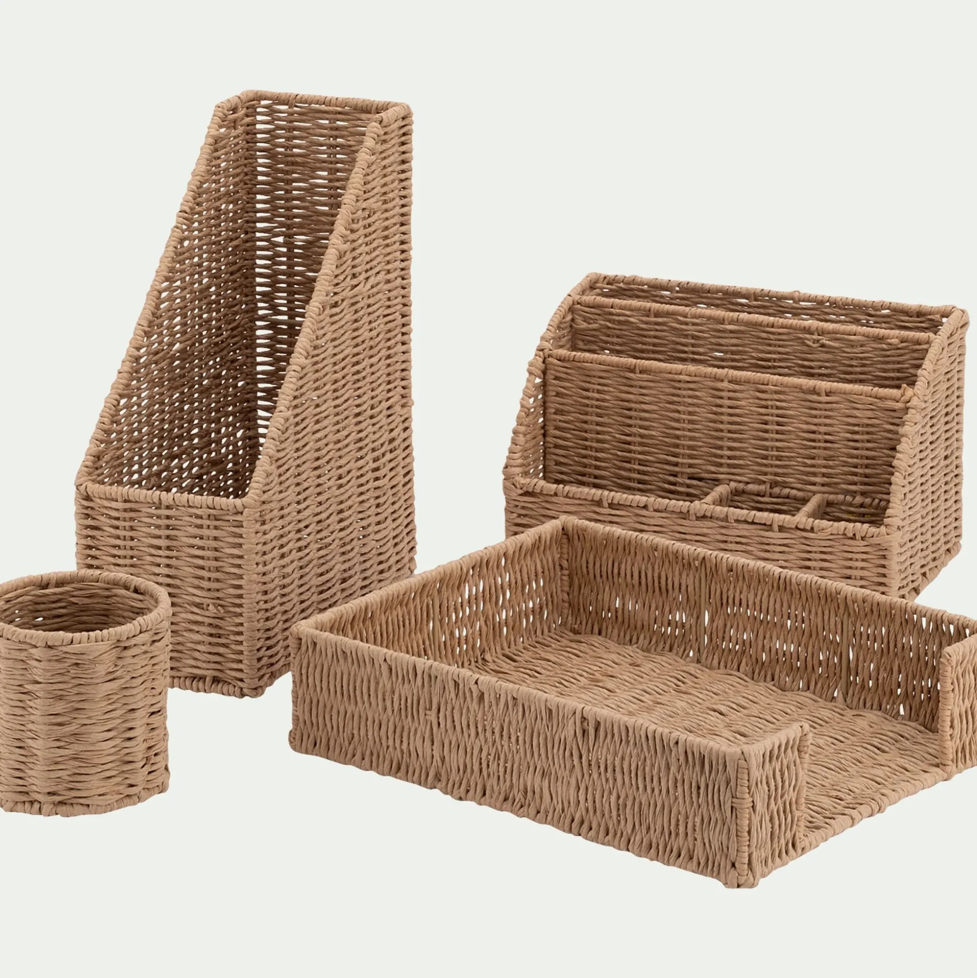 Porte courrier plat en papier - naturel