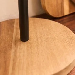 Porte sopalin en acacia - bois foncé