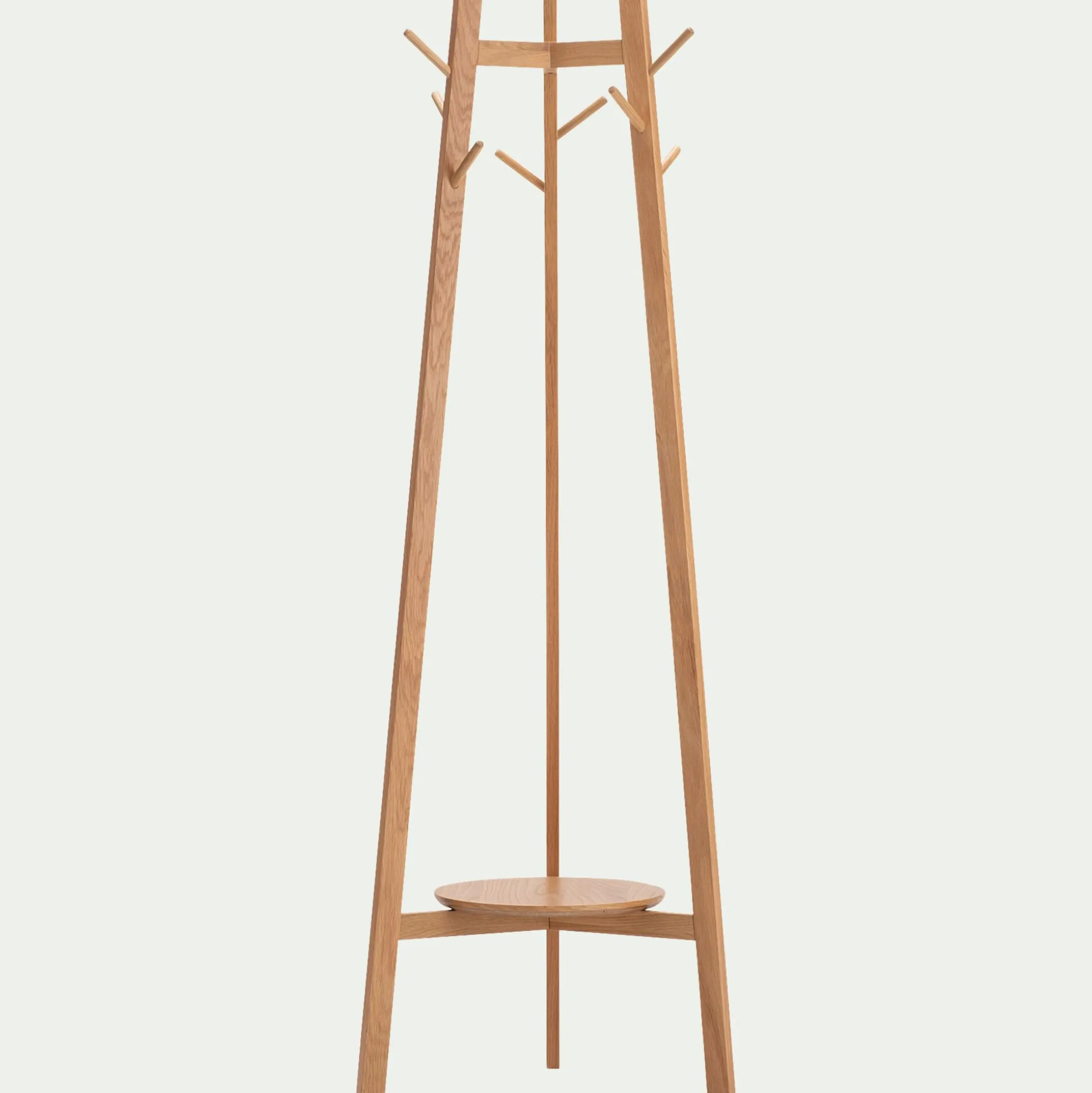 Porte-manteau sur pieds en bois H170cm - bois clair