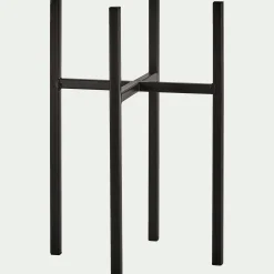 Porte-plante en métal noir H35xD20,5cm