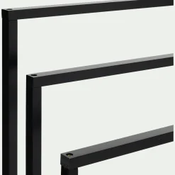 Porte-serviette triple en bambou H85cm - noir