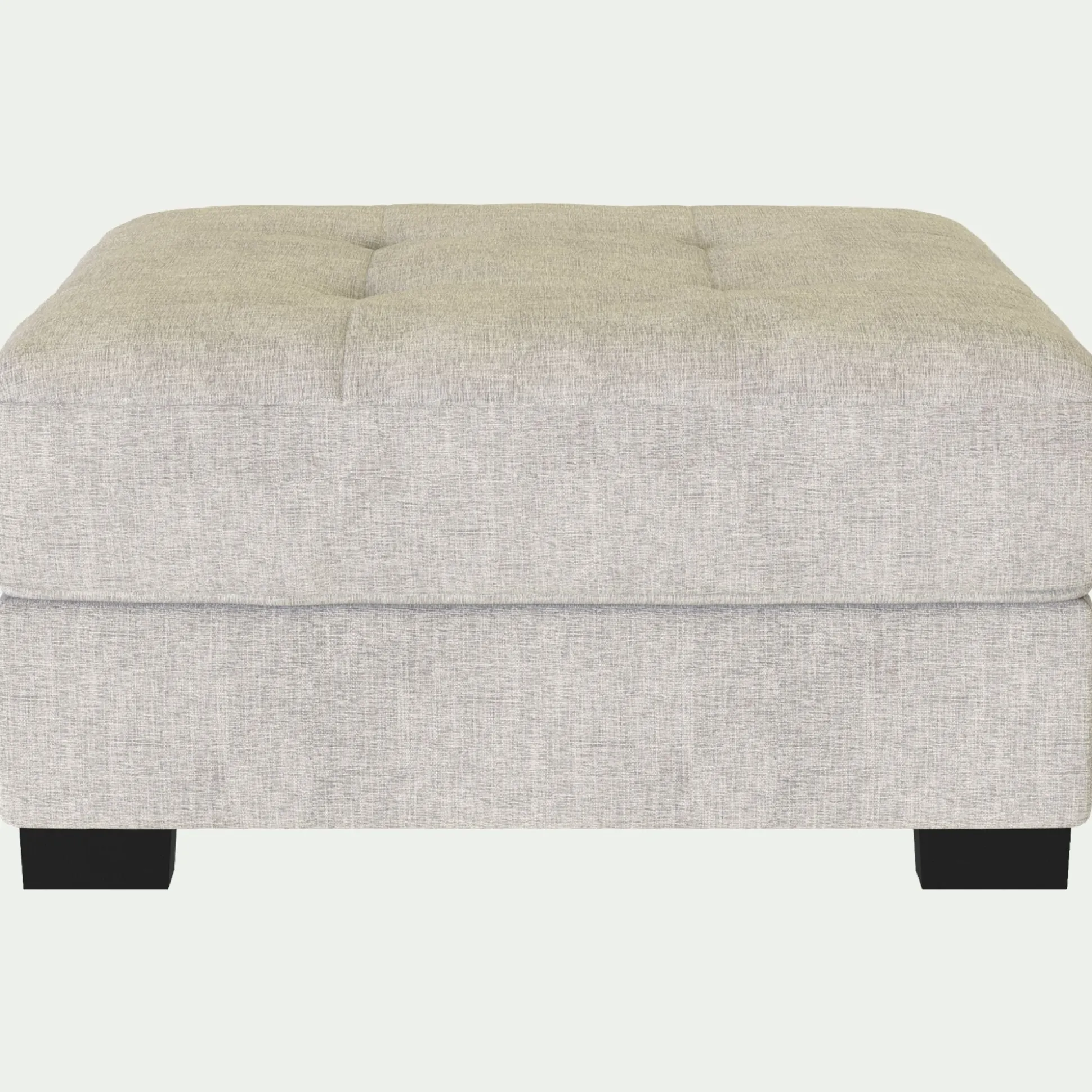 Pouf avec coffre en tissu Monclar - beige roucas