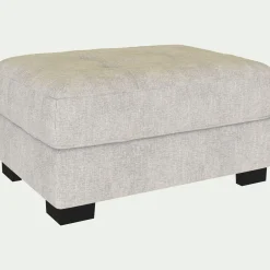 Pouf avec coffre en tissu Monclar - beige roucas