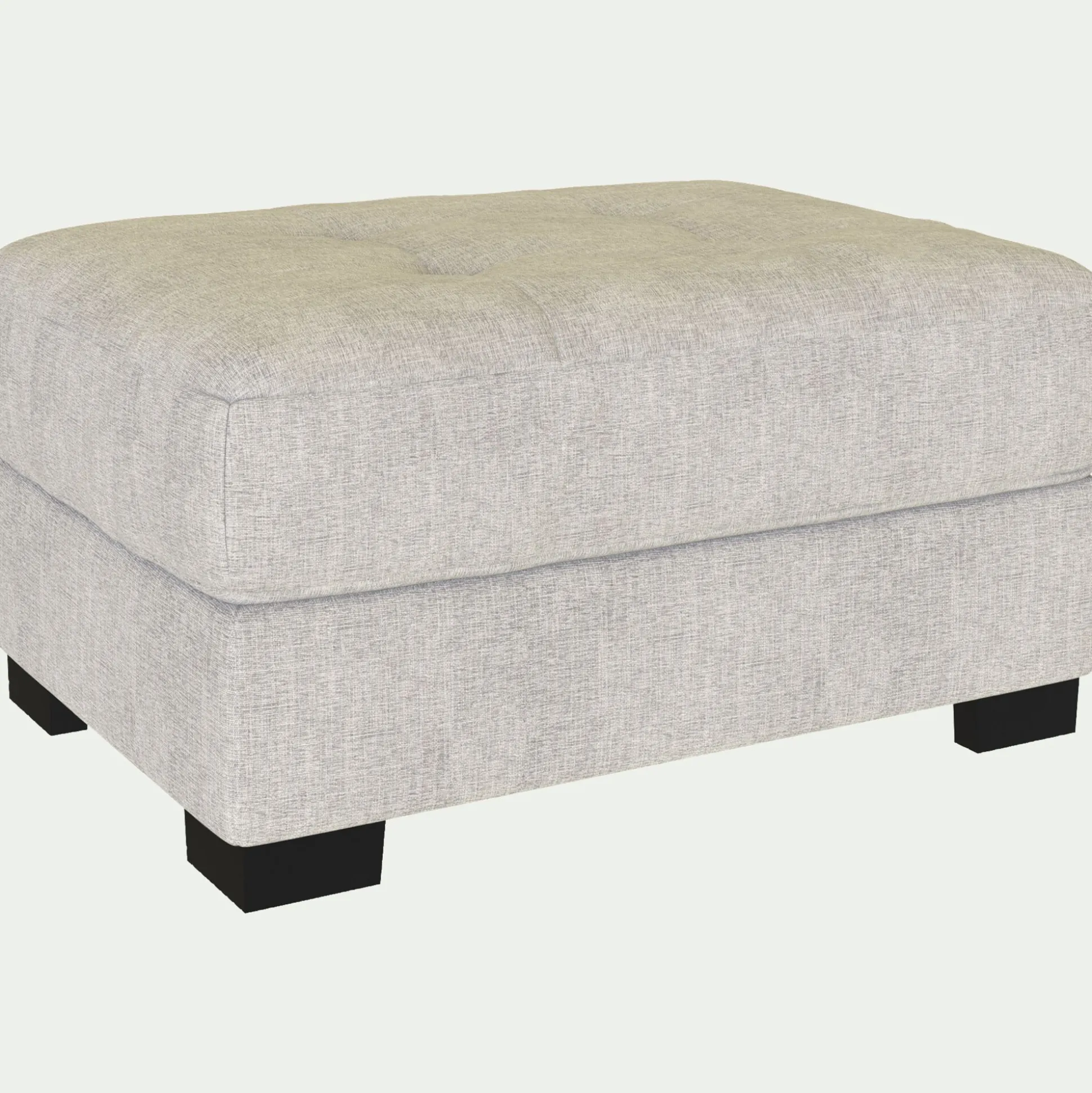 Pouf avec coffre en tissu Monclar - beige roucas