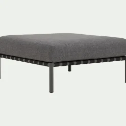 Pouf de jardin en aluminium - gris anthracite