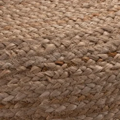 Pouf en jute D50xH20cm - naturel