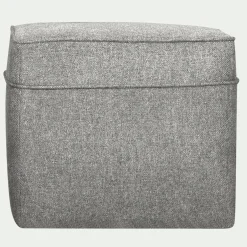 Pouf en tissu - gris moyen