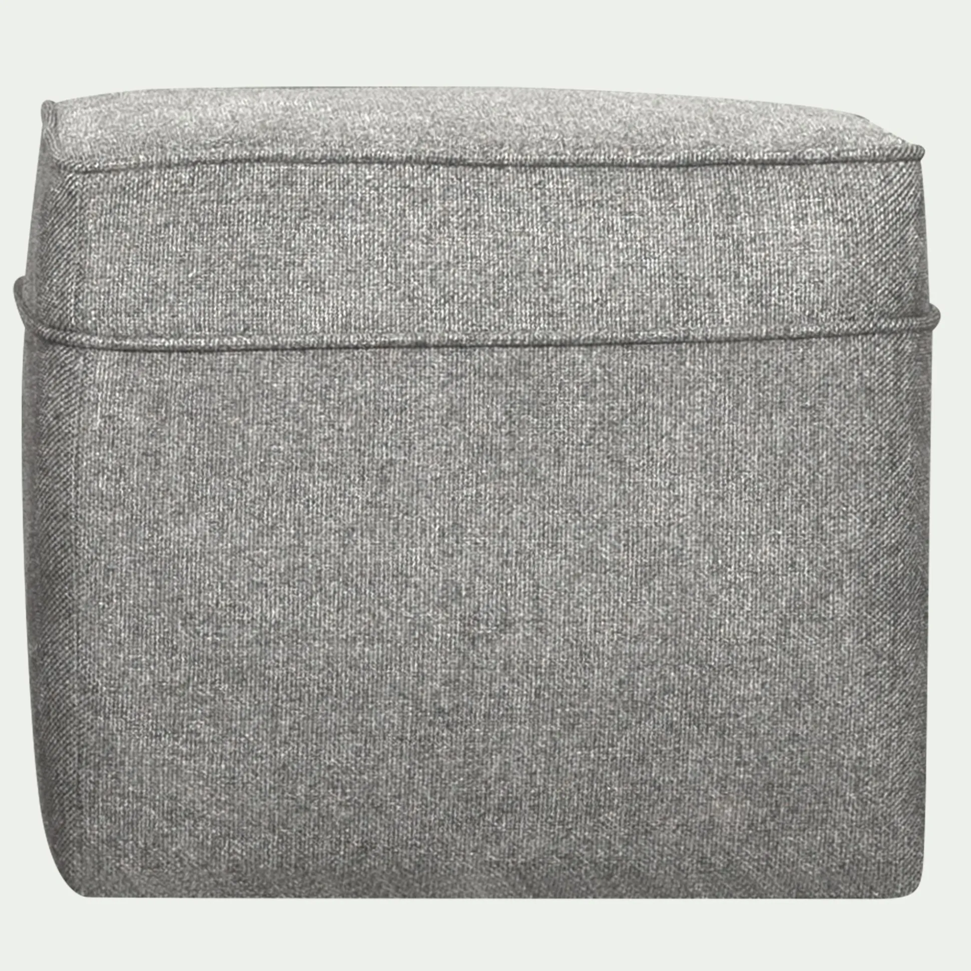 Pouf en tissu - gris moyen